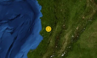 79 km NW of Tuluá, Colombia