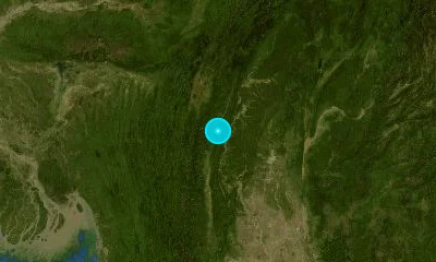 107 km SSE of Imphāl, India