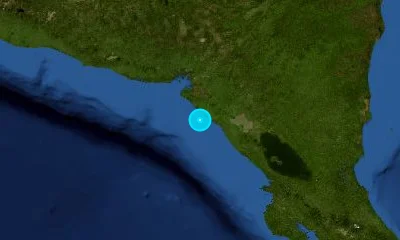 32 km SSW of Chinandega, Nicaragua