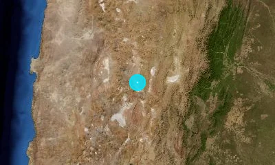 196 km WNW of San Salvador de Jujuy, Argentina