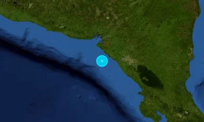54 km SW of Chinandega, Nicaragua