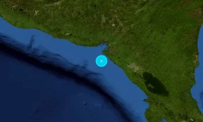 64 km W of Chinandega, Nicaragua