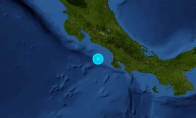 125 km SSW of San José, Costa Rica