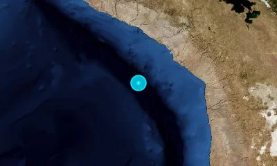 235 km W of Tacna, Peru