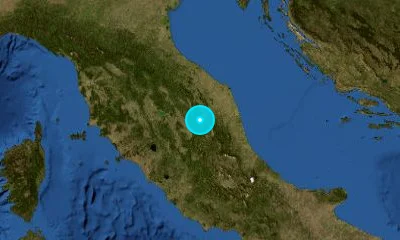 48 km E of Perugia, Italy