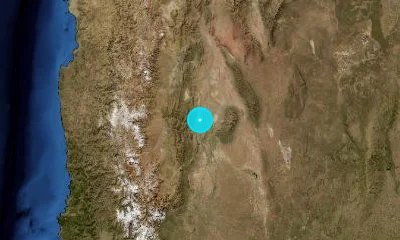 28 km NNW of San Juan, Argentina