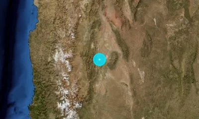 21 km NNW of San Juan, Argentina