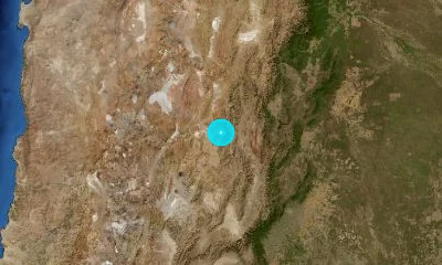 136 km WSW of Salta, Argentina