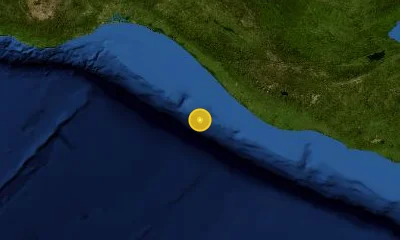 121 km SW of Tapachula, Mexico