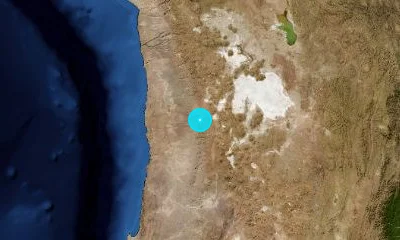 134 km ESE of Iquique, Chile