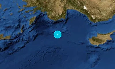 193 km SSW of Antalya, Türkiye
