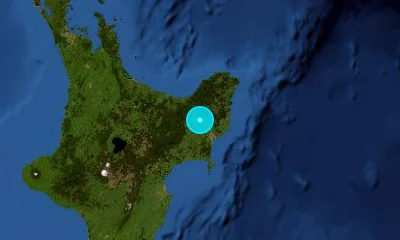 152 km ESE of Tauranga, New Zealand