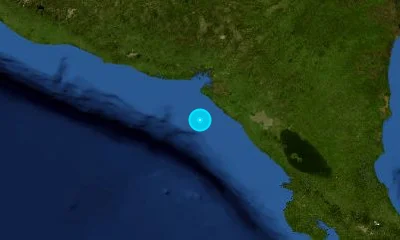 70 km WSW of Chinandega, Nicaragua