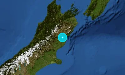 120 km NNE of Christchurch, New Zealand
