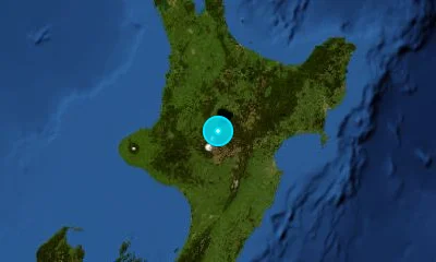 145 km SSE of Hamilton, New Zealand