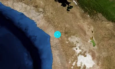 60 km ESE of Tacna, Peru