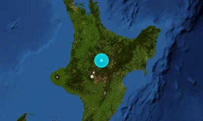 123 km SSE of Hamilton, New Zealand