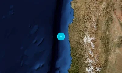 150 km SW of Coquimbo, Chile