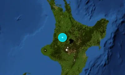 91 km S of Hamilton, New Zealand