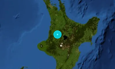 94 km S of Hamilton, New Zealand
