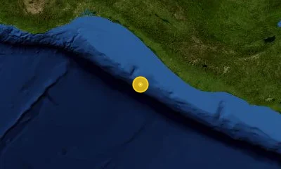 134 km SW of Tapachula, Mexico