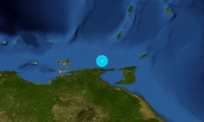100 km ENE of Carúpano, Venezuela