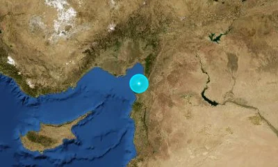 26 km SSW of İskenderun, Türkiye