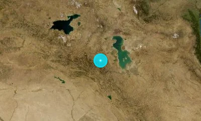 52 km WSW of Orūmīyeh, Iran