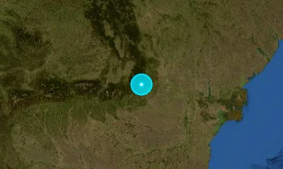 54 km NNW of Buzău, Romania
