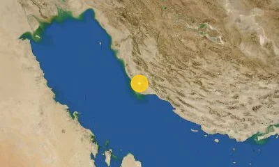 116 km SE of Bushehr, Iran