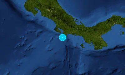 233 km SSE of San José, Costa Rica