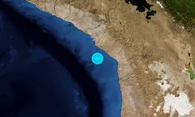 108 km WSW of Tacna, Peru
