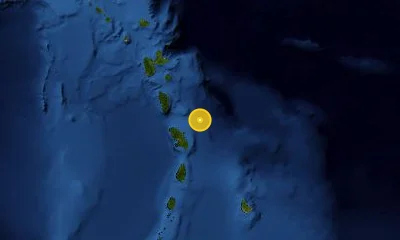 567 km NNE of Carúpano, Venezuela