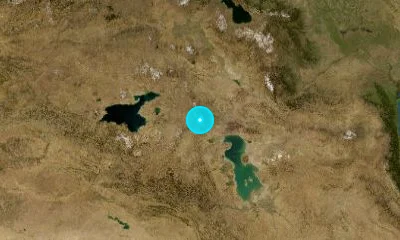 37 km W of Khowy, Iran
