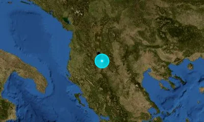 70 km ESE of Elbasan, Albania
