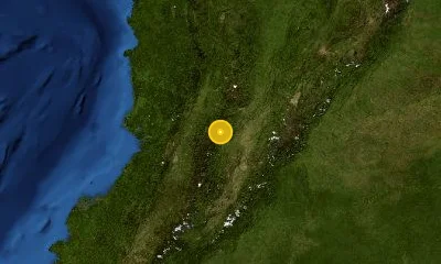 66 km SW of Ibagué, Colombia