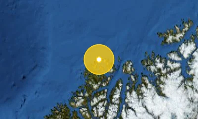 550 km WNW of Murmansk, Russia