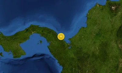 173 km W of Montería, Colombia