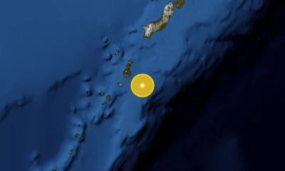 500 km SSW of Petropavlovsk-Kamchatsky, Russia