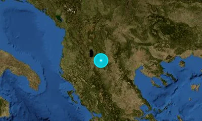 95 km ESE of Elbasan, Albania