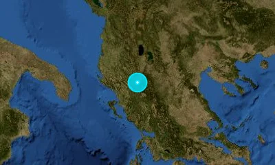 137 km SSE of Tirana, Albania