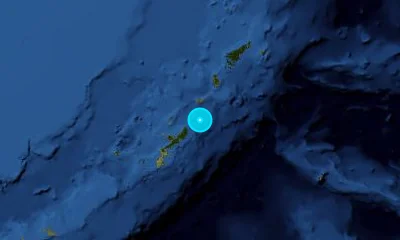 108 km NE of Okinawa, Japan