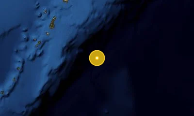 535 km SSW of Petropavlovsk-Kamchatsky, Russia