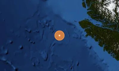 50.14°N, 129.81°W