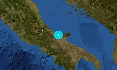 45 km NNW of Foggia, Italy