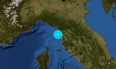 75 km WSW of Prato, Italy