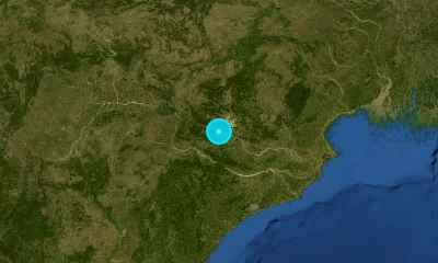 89 km ESE of Sambalpur, India