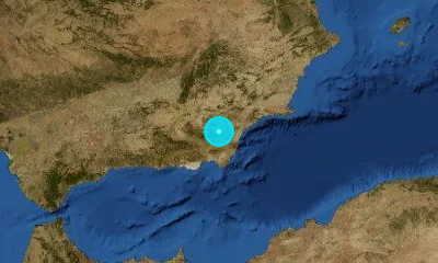 55 km NNE of Almería, Spain