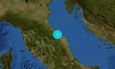 80 km NE of Perugia, Italy