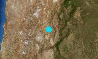 184 km SW of Salta, Argentina